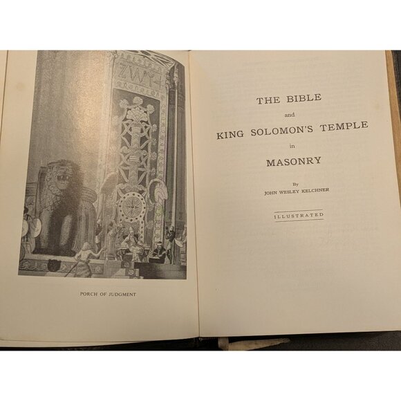 Holy Bible King Solomon's Temple in Masonry 1968 Presented Scottish Rite Bodies - Picture 6 of 11